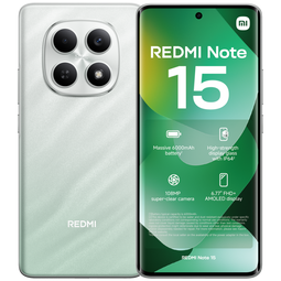 Xiaomi Redmi Note 15 - Smartphone - 6GB RAM 128GB opslag 108 MP camera - Groen