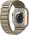Apple Watch Ultra 2 - GPS + Cellular - 49mm - Titanium - Olive Alpine Loop (Small)