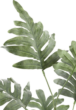 PTMD Zinkvaren Blad Kunstplant - 59 x 56 x 69 cm - Groen