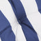 vidaXL - Stoelkussens - 2 - st - gestreept - 40x40x7 - cm - stof - wit - en - blauw
