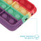 iMoshion Hoesje Geschikt voor Samsung Galaxy A12 Hoesje Siliconen - iMoshion Pop It Fidget Toy - Pop It hoesje - Rainbow