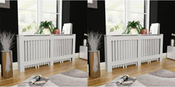 vidaXL Radiatorombouw 2 st 172 cm MDF wit