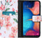 iMoshion Hoesje Geschikt voor Samsung Galaxy A20e Hoesje Met Pasjeshouder - iMoshion Design Softcase Bookcase - Wit / Roze / Blossom Watercolor
