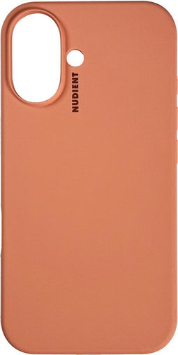 Nudient Base Case geschikt voor iPhone 16 Peach - Oranje