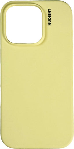 Nudient Base Case geschikt voor iPhone 16 Pro Pale - Geel