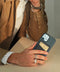 Nudient Card Holder Leather Ink - Zwart