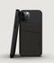 Nudient Card Holder Leather Ink - Zwart