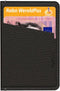 Nudient Card Holder Leather Ink - Zwart