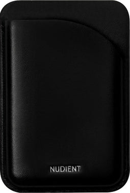 Nudient Magnetic Leren Kaarthouder - 3 Pasjes - MagSafe Compatible - Ink Black