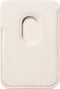 Nudient Magnetic Leren Kaarthouder - 3 Pasjes - MagSafe Compatible - Sand Beige