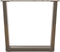 vidaXL - Eettafelpoten - 2 - st - V-vormig - 50x(42-43,3) - cm - staal - naturel