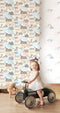 Noordwand - Behang - Mondo - baby - Clouds - wit/blauw/roze