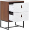 NUEVA - Nachtkastje - Wit - MDF