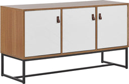 NUEVA - Sideboard - Lichte houtkleur/Wit - MDF