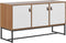 NUEVA - Sideboard - Lichte houtkleur/Wit - MDF