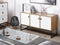NUEVA - Sideboard - Lichte houtkleur/Wit - MDF