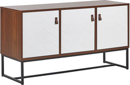 NUEVA - Sideboard - Wit/Donkerbruin - MDF