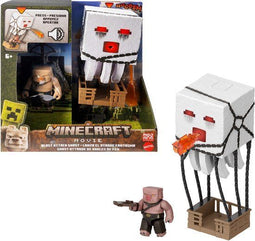 Mattel Minecraft Movie - Action Figure Blast Attack Ghast 25 cm - Inclusief piglin warrior