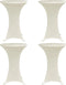 vidaXL - Statafelhoes - 4 - st - stretch - Ø70 - cm - crème
