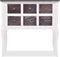 vidaXL - Wandkast - met - 6 - lades - hout - bruin - en - wit