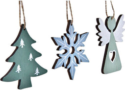 Kerst Decoratie Set DKD Home Decor Hout MDF (21 x 8 x 1,5 cm)