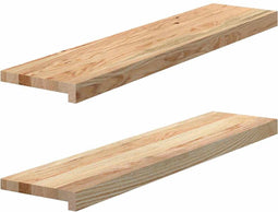 vidaXL - Vensterbanken - 2 - st - onbehandeld - 90x20x2 - cm - massief - eikenhout
