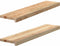 vidaXL - Vensterbanken - 2 - st - onbehandeld - 90x20x2 - cm - massief - eikenhout