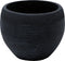 ZAKROS - Bloempot - Zwart - 38 cm - Klei-vezelmengsel