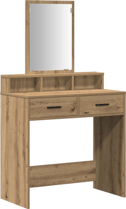 vidaXL - Make-uptafel - met - Lade - - - Artisan - Eiken - - - 79x41x140 - cm