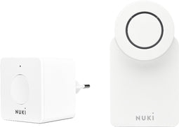Nuki Combo 3.0: Nuki Smart Lock 3.0 & Nuki Bridge - Slim deurslot - Wifi-module - Toegang op afstand - Wit