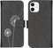 iMoshion Hoesje Geschikt voor iPhone 12 Mini Hoesje Met Pasjeshouder - iMoshion Design Softcase Bookcase - Wit / Zwart / Dandelion