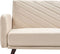 SENJA - Slaapbank 3-zits - Beige - Fluweel