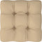 vidaXL - Palletkussen - 50x50x12 - cm - stof - beige