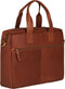 BURKELY Vintage River - Laptoptas 15.6 inch - Gewatteerd laptopvak - Cognac