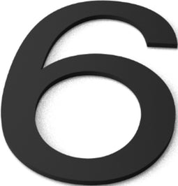 Nummer 6 Model: Huisnummer Staal