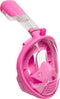 Atlantis Snorkelmasker 2.0 - Duikbril - Snorkel - Snorkelset - Full Face Masker - Kinderen - Roze - XS