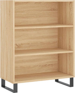 vidaXL - Schappenkast - 69,5x32,5x90 - cm - bewerkt - hout - sonoma - eikenkleurig