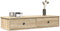vidaXL - Wandschap - met - lades - 100x37,5x19 - cm - bewerkt - hout - sonoma - eiken