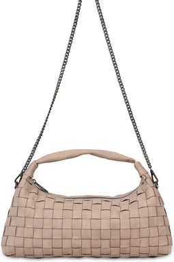 Nunoo Dandy Large Braided Dames Schoudertas - Beige - One Size