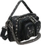 Nunoo Kleine Crossbodytas / Schoudertas Dames - Leer - Helena Rivet Washed - Zwart