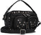 Nunoo Kleine Crossbodytas / Schoudertas Dames - Leer - Helena Rivet Washed - Zwart