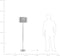 NUON - Staande lamp - Zilver - Metaal