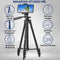 Studio ME Telefoon Statief - 128 cm - Tripod - Inclusief Bluetooth Afstandsbediening - Zwart