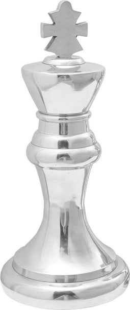 vidaXL - Schaakstandbeelden - 2 - stuks - Zilver - Aluminium