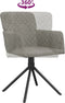 vidaXL - Eetkamerstoelen - draaibaar - 2 - st - fluweel - lichtgrijs