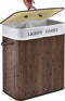Juskys Bamboe Wasmand Curly - 100 L - 2 vakken - Bruin