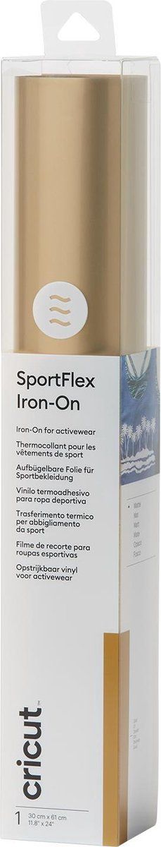 Cricut SportFlex Iron-On 28x60cm – Goud