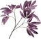 Silk-ka Kunstbloem-Zijde Eucalyptustak Paars 88 cm