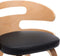 vidaXL - Eetkamerstoelen - 2 - st - gebogen - hout - en - kunstleer