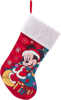 Kerstsok micky met kerstboom l48cm